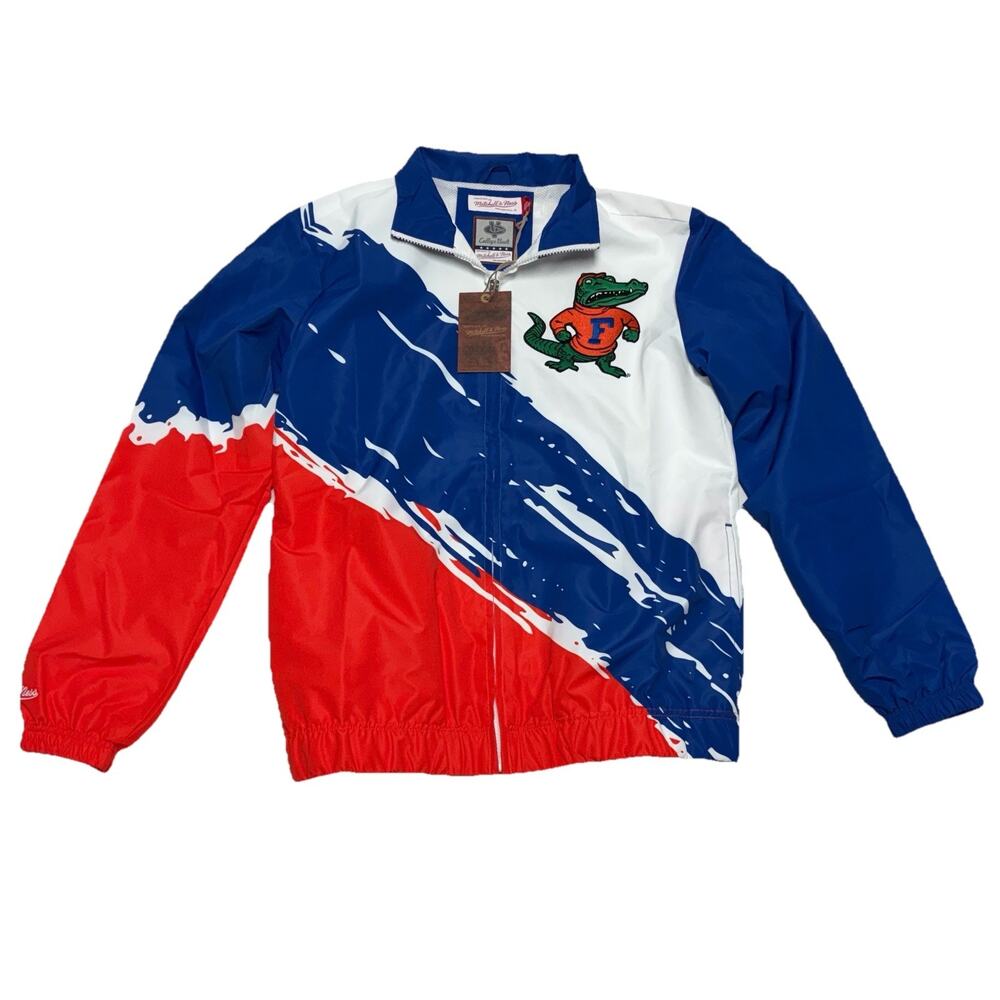 NEW Mitchell & Ness Florida Gators NCAA Paintbrush Full-Zip Windbreaker (Small)